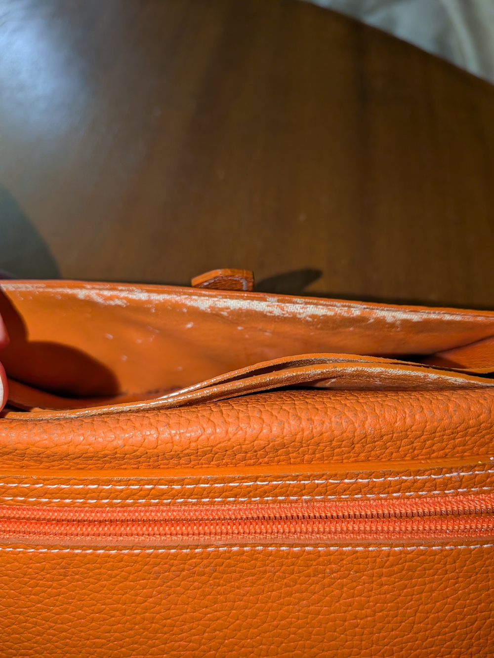 Hermes Bearn Long Leather Wallet. Authentic. B Condition. Beautiful Wallet. - Picture 8 of 13